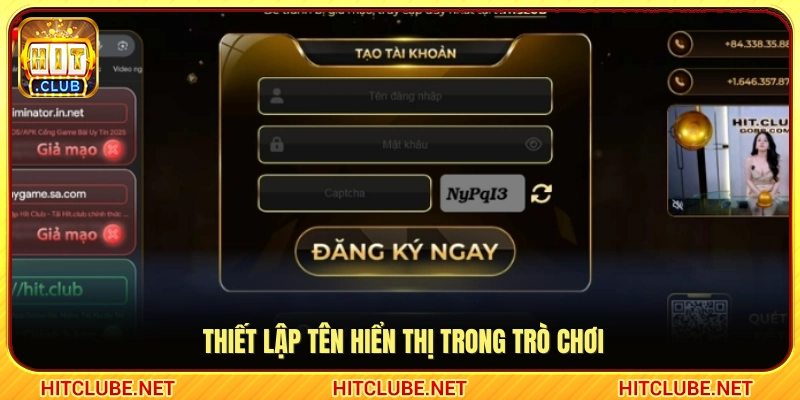 Hoàn tất cài đặt nickname sử dụng trong hệ thống